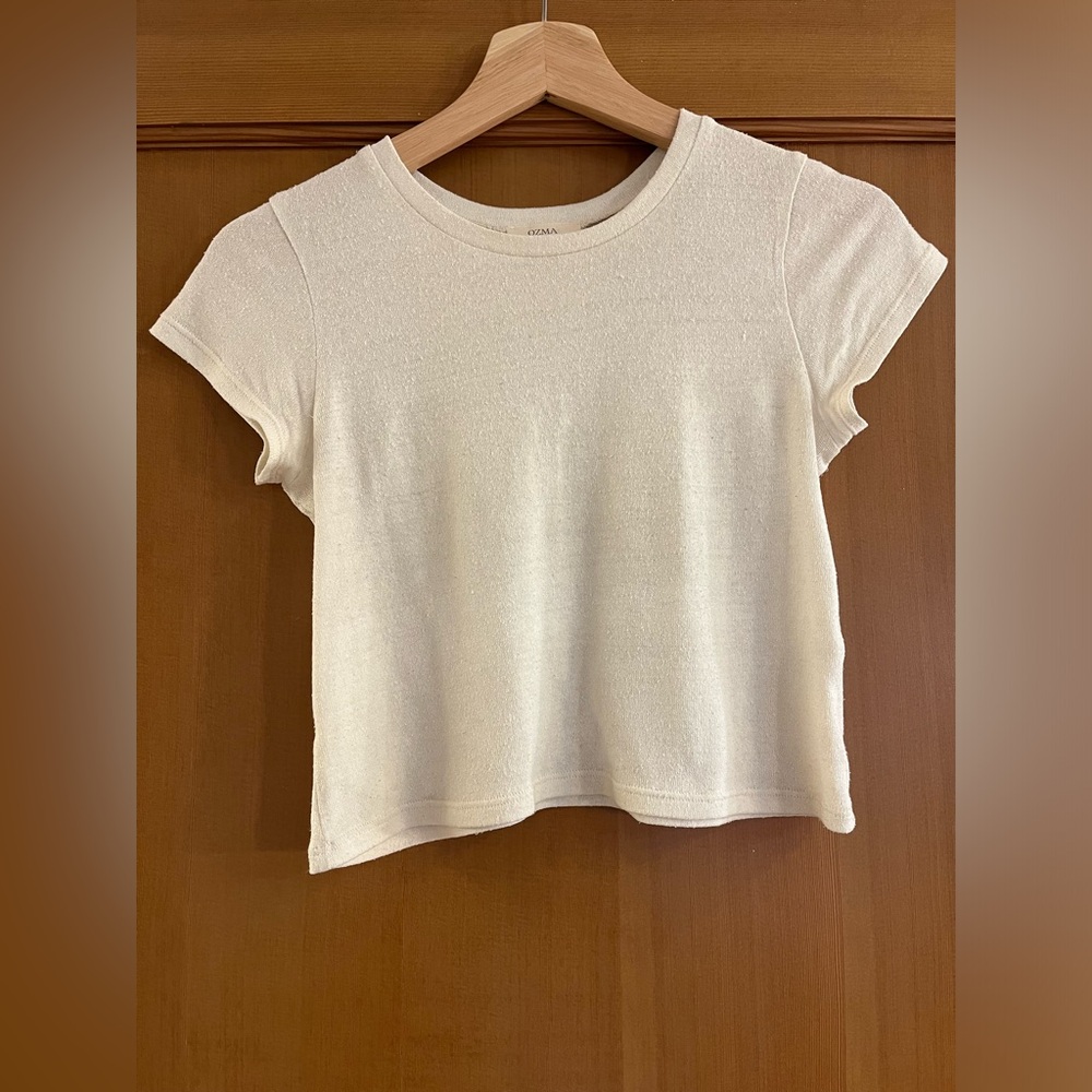Ozma Raw Silk Lou Tee, XS, Natural
